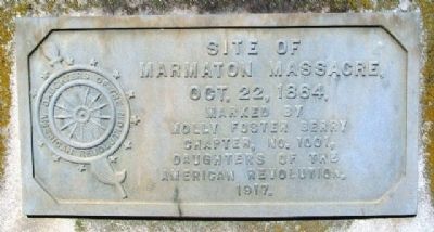 Site of Marmaton Massacre Marker. Click for full size. Site of Marmaton Massacre Marker image. Click for full size.