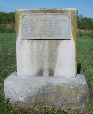 Site of Marmaton Massacre Marker. Click for full size. Site of Marmaton Massacre Marker image. Click for full size.
