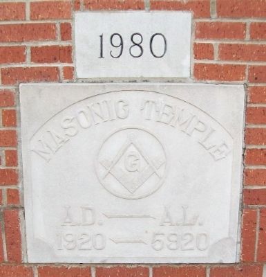 Washington Masonic Lodge No. 87 Cornerstones image. Click for full size.