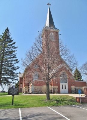 Bernadotte Lutheran Church and Marker image. Click for full size.
