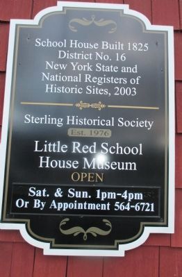 Sterling School House Marker image. Click for full size.