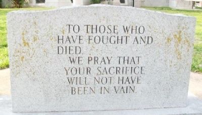 Veterans Memorial Marker [Side B] image. Click for full size.