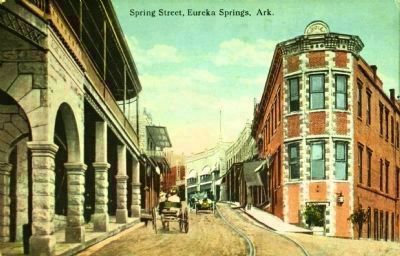 <i>Spring Street, Eureka Springs, Ark.</i> image. Click for full size.