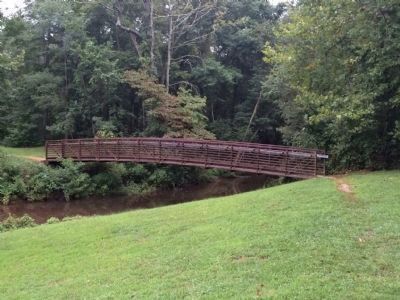 The Pedestrian bridge over Beaver Dam Creek.. Click for full size. The Pedestrian bridge over Beaver Dam Creek. image. Click for full size.
