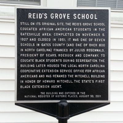 Reid's Grove School Marker image. Click for full size.