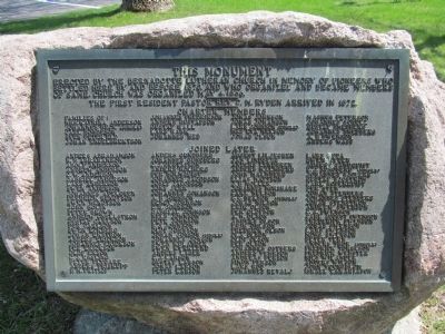 Bernadotte Lutheran Church Monument image. Click for full size.