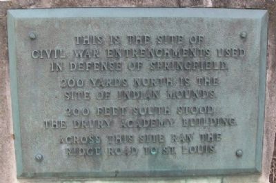 Civil War Entrenchments Marker. Click for full size. Civil War Entrenchments Marker image. Click for full size.