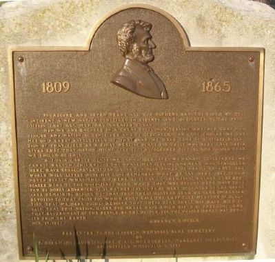Gettysburg Address Marker. Click for full size. Gettysburg Address Marker image. Click for full size.