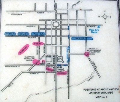 Map on Battle of Springfield Marker image. Click for full size.