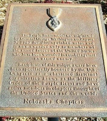 The Purple Heart Marker. Click for full size. The Purple Heart Marker image. Click for full size.