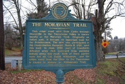 The Moravian Trail Marker image. Click for full size.
