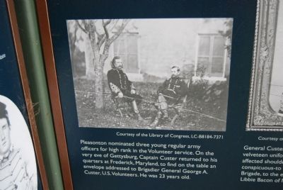 Custer Monument -Interpretive Display image. Click for full size.