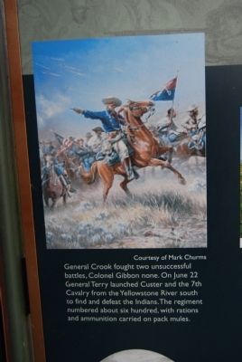 Custer Monument - Interpretive Display image. Click for full size.