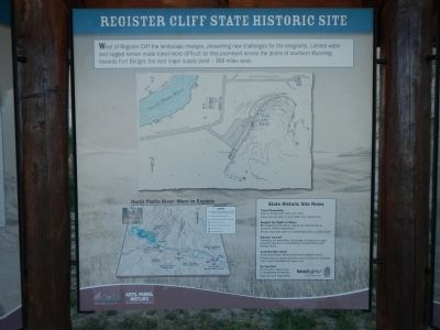 Register Cliff State Historic Site Marker image. Click for full size.