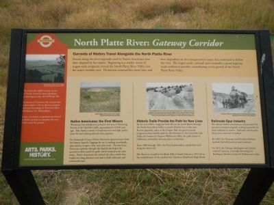 North Platte River: <i>Gateway Corridor</i> Marker image. Click for full size.
