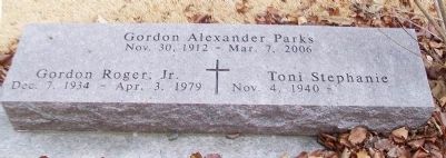 Gordon Parks Grave Marker. Click for full size. Gordon Parks Grave Marker image. Click for full size.
