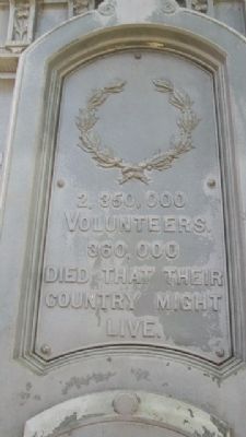 Civil War Memorial Center Panel. Click for full size. Civil War Memorial Center Panel image. Click for full size.