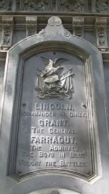 Civil War Memorial Center Panel. Click for full size. Civil War Memorial Center Panel image. Click for full size.