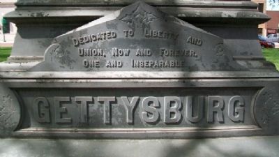 Civil War Memorial Base Panel. Click for full size. Civil War Memorial Base Panel image. Click for full size.