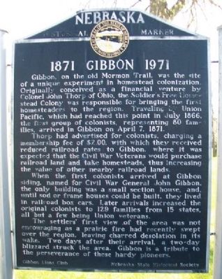 Gibbon Marker. Click for full size. Gibbon Marker image. Click for full size.