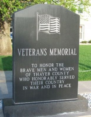 Veterans Memorial. Click for full size. Veterans Memorial image. Click for full size.