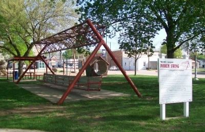 World's Largest Porch Swing and Marker image. Click for full size.