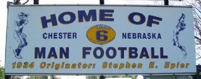 Home of 6 Man Football Marker. Click for full size. Home of 6 Man Football Marker image. Click for full size.