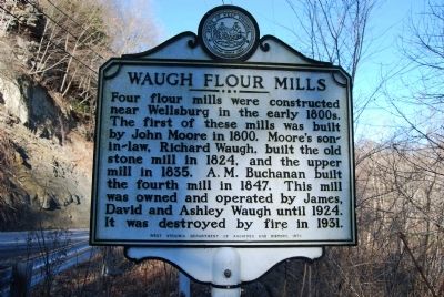 Waugh Flour Mills Marker. Click for full size. Waugh Flour Mills Marker image. Click for full size.
