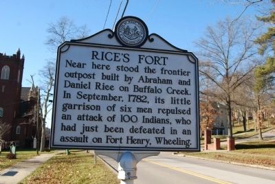 Rice's Fort Marker image. Click for full size.
