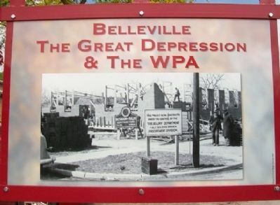 The Great Depression & The WPA Marker (Side B) image. Click for full size.