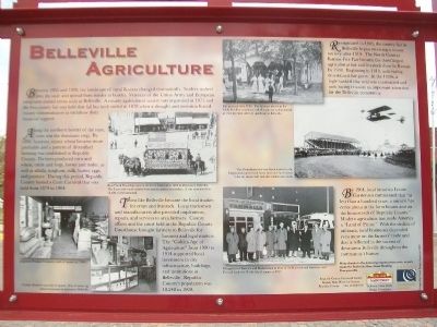 Belleville Agriculture Marker (Side A) image. Click for full size.