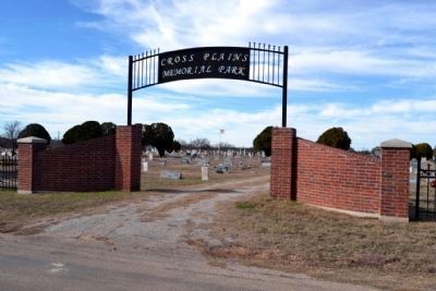 Main Entrance to Cross Plains Memorial Park image. Click for full size.