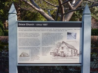 Grace Church - circa 1697 Marker image. Click for full size.