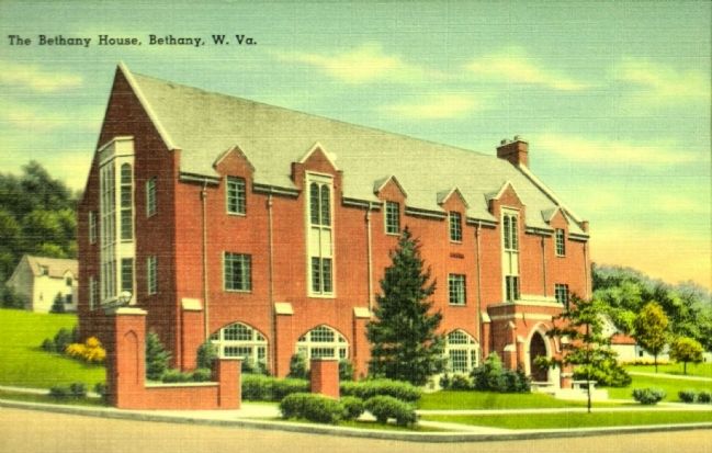 <i>The Bethany House, Bethany W. Va.</i>. Click for full size. <i>The Bethany House, Bethany W. Va.</i> image. Click for full size.