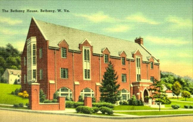 <i>The Bethany House, Bethany W. Va.</i> image. Click for full size.