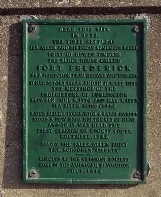 Fort Frederick Plaque image. Click for full size.