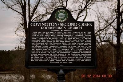 Covington/Second Creek marker image. Click for full size.