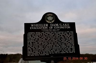 Wheeler Dam/Lake marker image. Click for full size.