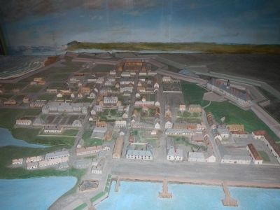 Diorama of Fortress of Louisbourg image. Click for full size.