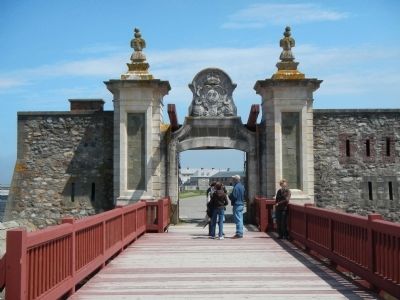 Dauphin Gate entrance to Fortress of Louisbourg image. Click for full size.