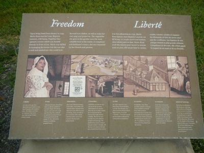 Freedom / Liberté Marker image. Click for full size.