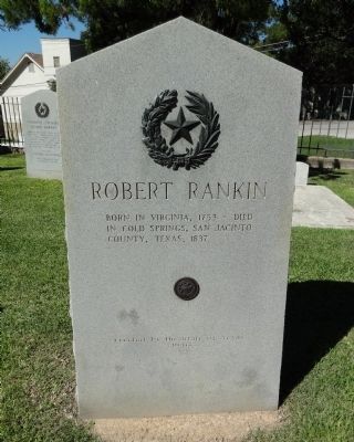 Robert Rankin Marker. Click for full size. Robert Rankin Marker image. Click for full size.