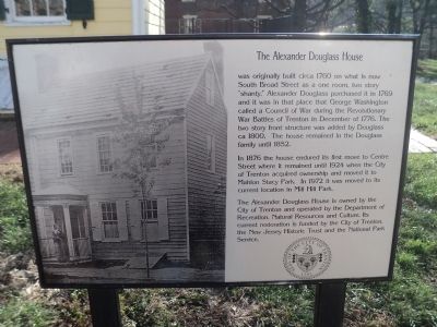 Full Alexander Douglass House Marker image. Click for full size.