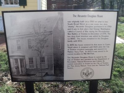 Full Alexander Douglass House Marker. Click for full size. Full Alexander Douglass House Marker image. Click for full size.