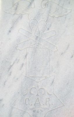 Civil War Memorial GAR Emblem. Click for full size. Civil War Memorial GAR Emblem image. Click for full size.