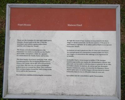 Fizel House Marker image. Click for full size.
