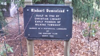 Linhart Homestead Marker. Click for full size. Linhart Homestead Marker image. Click for full size.