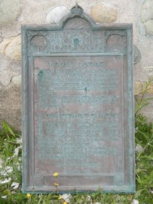 Wolfe’s Landing Marker image. Click for full size.