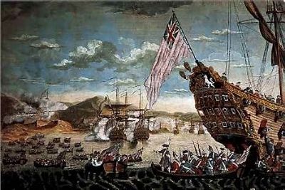 The Siege Landing, 1745 (King George's War). Click for full size. The Siege Landing, 1745 (King George's War) image. Click for full size.