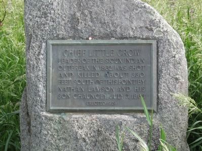 Chief Little Crow Marker. Click for full size. Chief Little Crow Marker image. Click for full size.